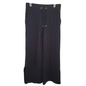 Athleta Sierra Wide Leg Slit Leg Lounge Pants Sweatpants Gray Size Medium